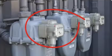 Inspection photo with drawn annotations highlighting a defect or finding