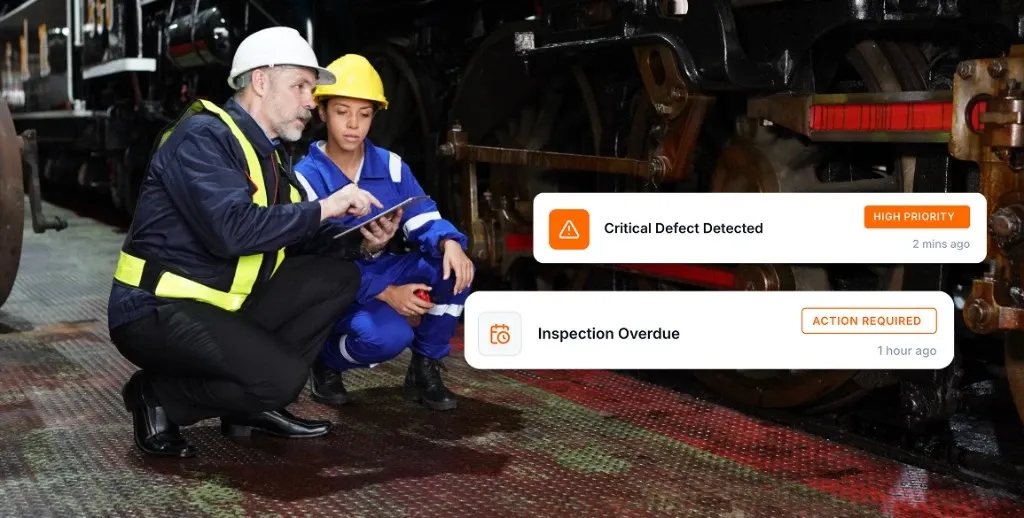 Notification alerting a manager the moment an inspection item fails